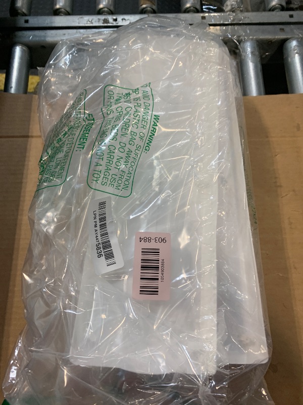 Photo 1 of ** ONLY TYHE TRAY FOR THE PLANTERS ** CHUKEMAOYI Window Box Planter trays , 7 Pack Plastic Vegetable Flower Planters Boxes 17 Inches Rectangular Flower Pots with Saucers for Indoor Outdoor Garden, Patio, Home Decor (White)