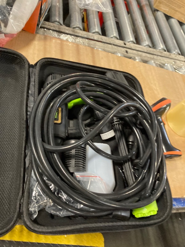 Photo 1 of ***BATTERY MISSING***Cordless Pressure Washer Battery Powered; 990PSI Cordless Power Washer with 6-in-1 Nozzle, 23FT High-Elastic Hose, 21V Battery&Charger; Portable Handheld Pressure Washer Cleaner for Home, Car, Garden