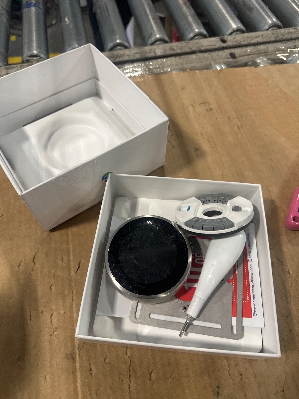 Photo 1 of *Major Damaged*
Google Nest Learning Thermostat - Programmable Smart Thermostat for Home - 3rd Generation Nest Thermostat - Works with Alexa - Stainless Steel