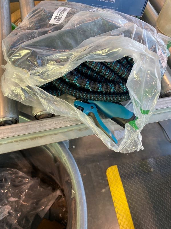 Photo 1 of 100ft Garden Hose - Water Hoses w/10 Function Spray Nozzle, 2025 New Superior Strength Flexible Hose, 3/4" Brass Connectors- Leakproof Lightweight Water Pipe for Gardening(Blue Black)