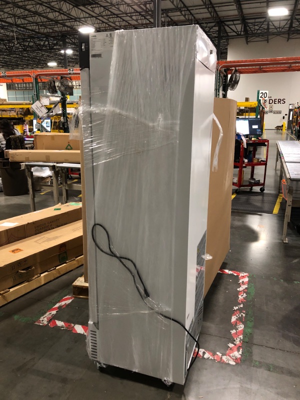 Photo 1 of ** USED/ UNTESTED/ DAMAGE MINOR**** KoolMore KM-PHR-11C 11 cu. ft. Medical Pharmacy Refrigerator with Emergency Backup Battery for Temperature Display and Alarm in White, UL Listed