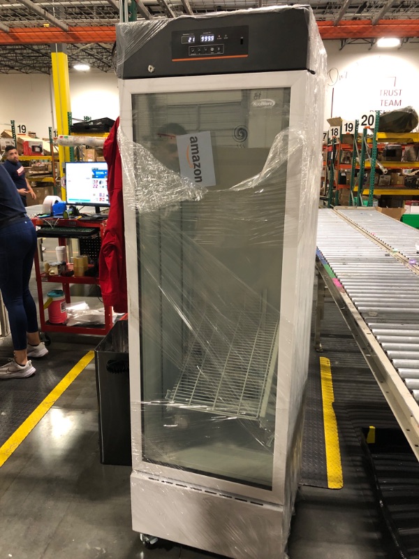 Photo 1 of ** USED/ UNTESTED/ DAMAGE MINOR**** KoolMore KM-PHR-11C 11 cu. ft. Medical Pharmacy Refrigerator with Emergency Backup Battery for Temperature Display and Alarm in White, UL Listed
