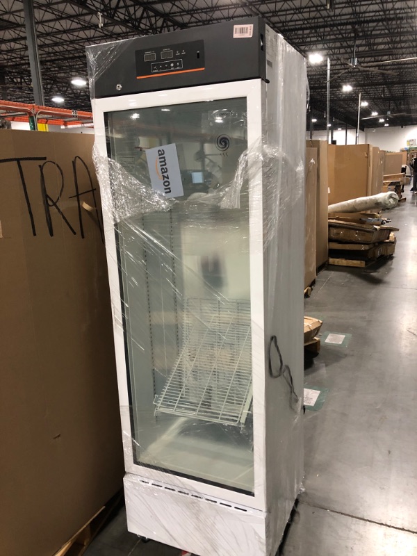 Photo 1 of ** USED/ UNTESTED/ DAMAGE MINOR**** KoolMore KM-PHR-11C 11 cu. ft. Medical Pharmacy Refrigerator with Emergency Backup Battery for Temperature Display and Alarm in White, UL Listed