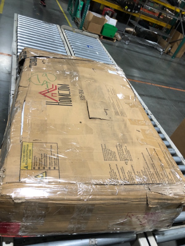 Photo 1 of *** USED/UNTESTED/DAMAGE MINOR ***HOMCOM 5 Piece Industrial Dining Table Set for 4, Rectangular Kitchen Table and Chairs, Dining Room Set for Small Space