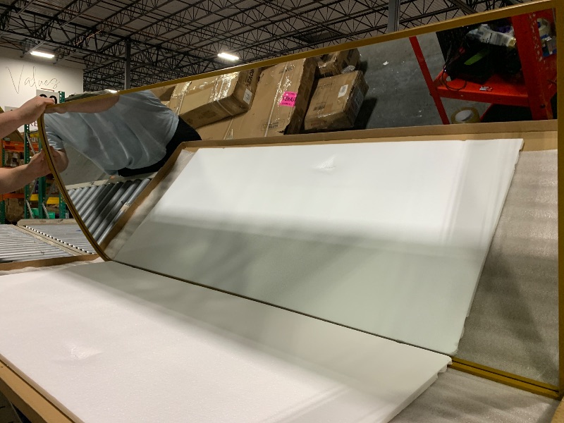 Photo 1 of ** SIMILAR** GLSLAND- Full Length Floor Mount Mirror-Aluminum Alloy Frame-Arch Mirror Full Length HD-Full Body Mirror-for Bedroom or Living Room, Gold