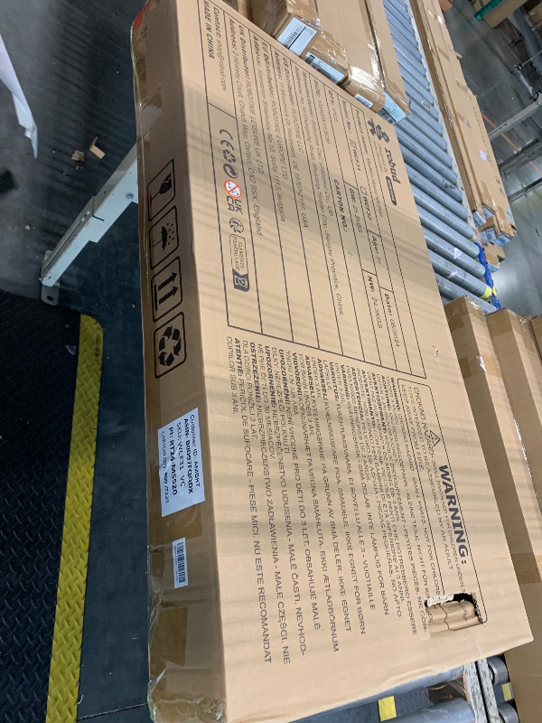 Photo 1 of ** FACTORY SEALED ***ROBUD Wooden Play Kitchen Set for Kids, Pretend Toy Kitchen with Ice Maker, Coffee Machine, Oven, Microwave, Cabinet, Utensils, Ideal Gift for Boys and Girls Ages 3+, Black