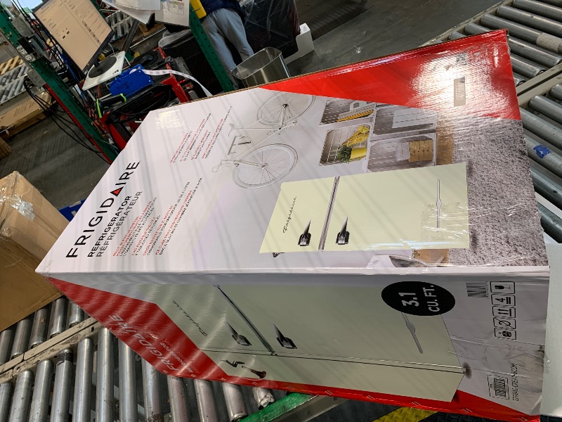 Photo 1 of *** NEW/ DAMAGE MINOR**** Frigidaire EFR840-Cream EFR840 Retro Mini Fridge with Freezer & Side Bottle Opener-Small 2 Door Refrigerator for Office Bar or College Dorm Room-3.1 Cu Ft (Cream)