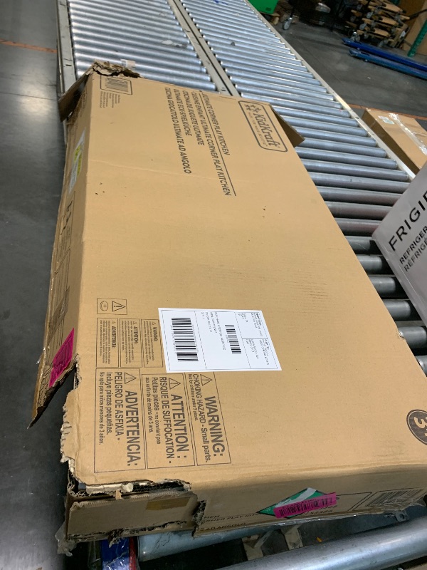 Photo 1 of ** NEW*** KidKraft Ultimate Corner Wooden Play Kitchen with Lights & Sounds, Play Phone and Curtains, White