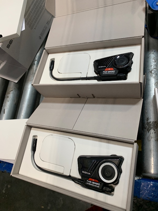 Photo 1 of *** NEW***Sena 60S Motorcycle Communication Headset with Wave, Mesh, and Bluetooth Intercom, 2nd Generation Sound by Harman Kardon, Dual Pack