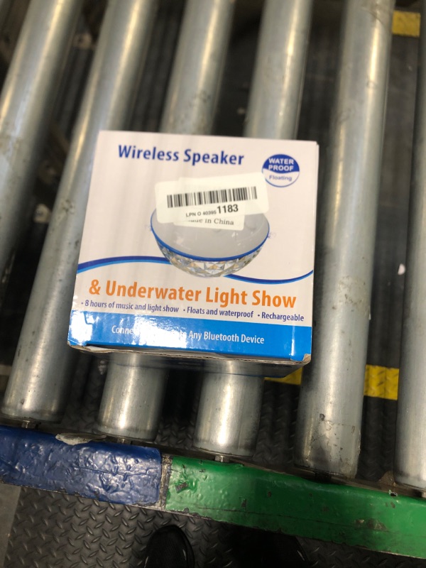 Photo 1 of *MISSING PARTS*
Blufree Bluetooth Pool Speaker with Colorful Light, Portable Floating Pool Speaker IP68 Waterproof,Built-in Mic, Floatable Crystal Clear Sound Wireless Bluetooth Hot Tub Speakers for Pools Spa Outdoor