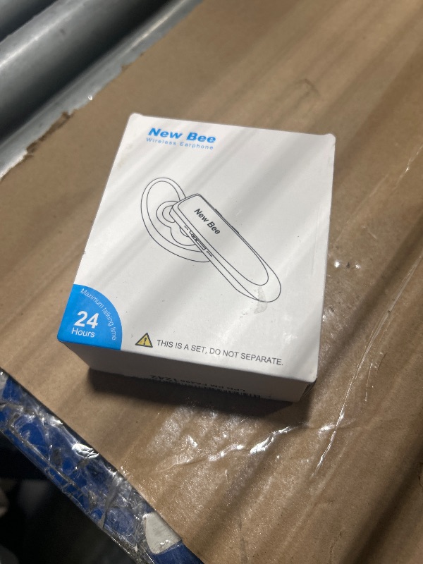 Photo 1 of [2 Pack] Bluetooth Earpiece Wireless Handsfree Headset V5.0 24 Hrs Driving with Mic 60 Days Standby Bluetooth Headset for iPhone Android Samsung Driver