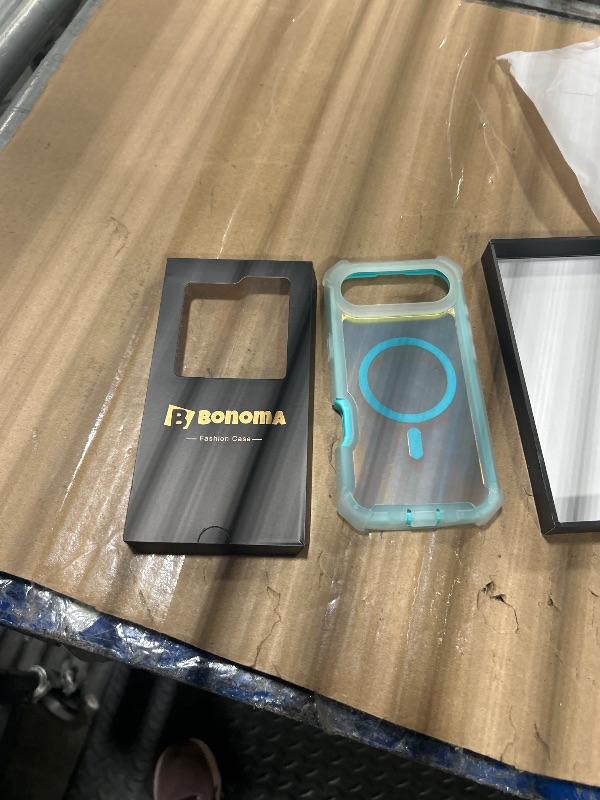 Photo 1 of ****SIMILAR ITEM****Heavy Duty Protection Four Corners Shockproof Laser Magnetic Phone Case for iPhone, Compatible with MagSafe (Green,iPhone 16 Pro Max)