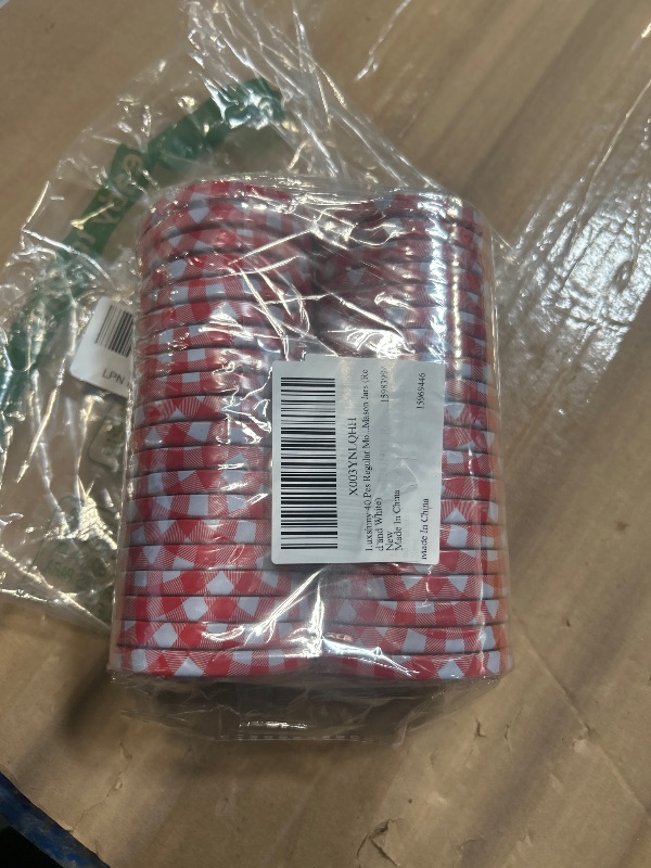 Photo 1 of ***36 PIECES***
PRETYZOOM 40pcs Canning Jar Lids Rings Regular Mouth Lid Covers Screw Top for Jams Sauce Airtight Storage