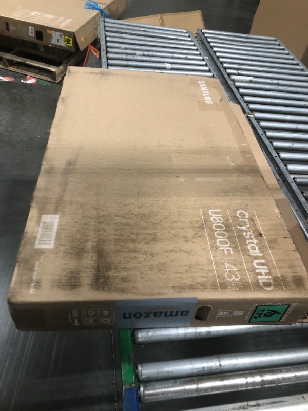 Photo 1 of ***MINOR  DAMAGE*** ***READ CLERK NOTES*** Samsung 43-Inch Class Crystal UHD U8000F 4K Smart TV (2025 Model) Endless Free Content, Crystal Processor 4K, MetalStream Design, Knox Security, Alexa Built-in