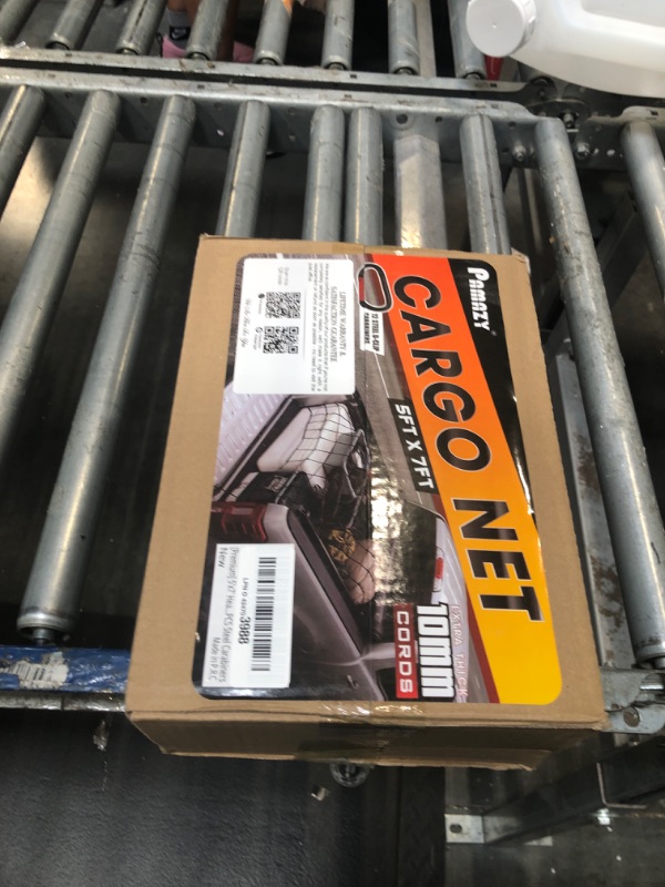 Photo 1 of [Premium] 5'x7' Heavy Duty Cargo Net Stretches to 10' x 14', Extra Thick 10mm Cord Bungee Cargo Netting for Pickup Truck Bed, Roof Rack Net & 12 PCS Steel Carabiners