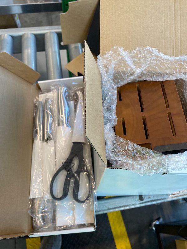 Photo 1 of *Missing Parts*Astercook Knife Set, 13-Piece Kitchen Knife Set with Block, Built-in Knife Sharpener, German Stainless Steel Knife Block Set, Dishwasher Safe
**MISSING 2 KNIVES***