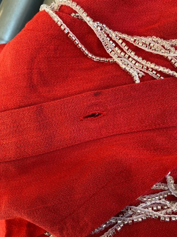 Photo 1 of *Minor Damaged*
MYMORE Womens 2024 Rhinestone Fringe Shirt Top Nashville Rolled 3/4 Sleeve Sparkle Tassel Button Down Shirts Country Concert Western Cowgirl Outfit Clothing Brick Red Size Small