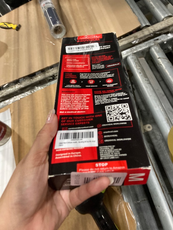 Photo 1 of (New) Work Orthotic Insoles - Anti Fatigue Medium Arch Support Shoe Insert Men Women - Plantar Fasciitis Flat Feet - Relieve Foot Pain - Work Boot Insoles Standing All Day (M, Gray)