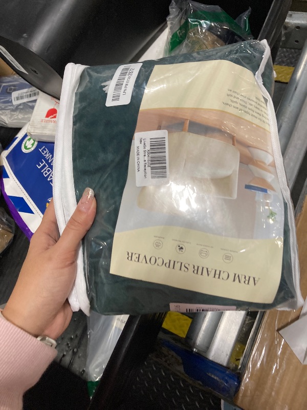 Photo 1 of ***SIMILAR PRODUCT***
LiveGo Stretch Mid Century Modern Armchair Slipcover 1-Piece Solid Accent Chair Covers with Arms Soft Chair Slipcovers for Living Room Furniture Protector Office Reception green