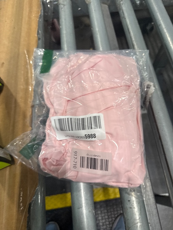 Photo 1 of ***ITEM CORRECT****Misng Womens 2024 Mini Dress Square Neck Backless High Side Slit Ruched Bodycon Sexy Party Dress Pink