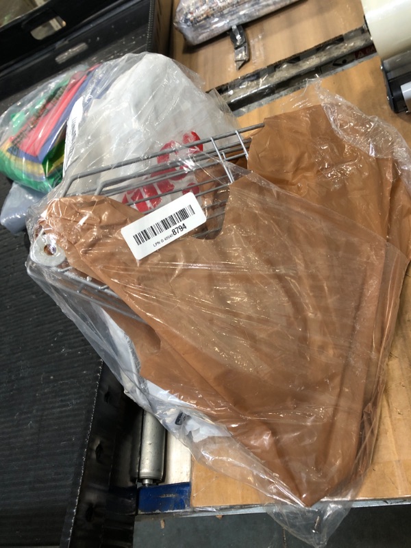 Photo 1 of ***screws missing*** HuggieGems 5 Tier Floor Standing Corner Shower Caddy Organizer Shelf with Hooks, Bathroom Shelves Stand Rack, Silver