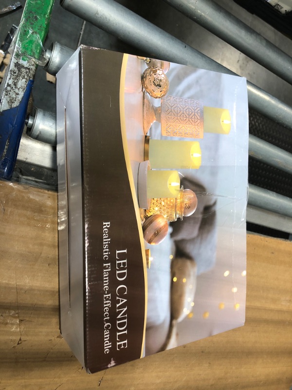 Photo 1 of *** CONTROLLER MISSING *** 2 CANDLE MISSING*** ONLY THE SMALLER CANDLE IN THERE*** 5plots Rechargeable Flameless Candles, Battery Operated LED Candles, Electric Candles with Remote and Timers, Wax-Like Plastic, Ivory, 3Pack, 3" x 4"5" 6", for Home Decor
