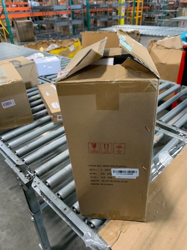 Photo 1 of *** MISSING REMOTE *** Black LED Dusk to Dawn Outdoor Lighting 2 Packs, 16" Large Outside Farmhouse Wall Lantern, Industrial Porch Wall Mount Light Fixture with Rippled Glass, Waterproof Modern Exterior Sconce Lamp