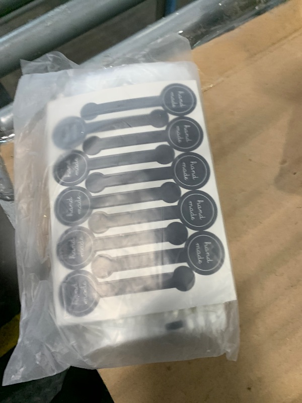 Photo 1 of (200Pcs)100pcs Translucent Plastic Bags/Bakery Bags with 100pcs Hand made Stickers for Cookie Cake Chocolate Candy Snack Wrapping Good for Bakery Party Supplies