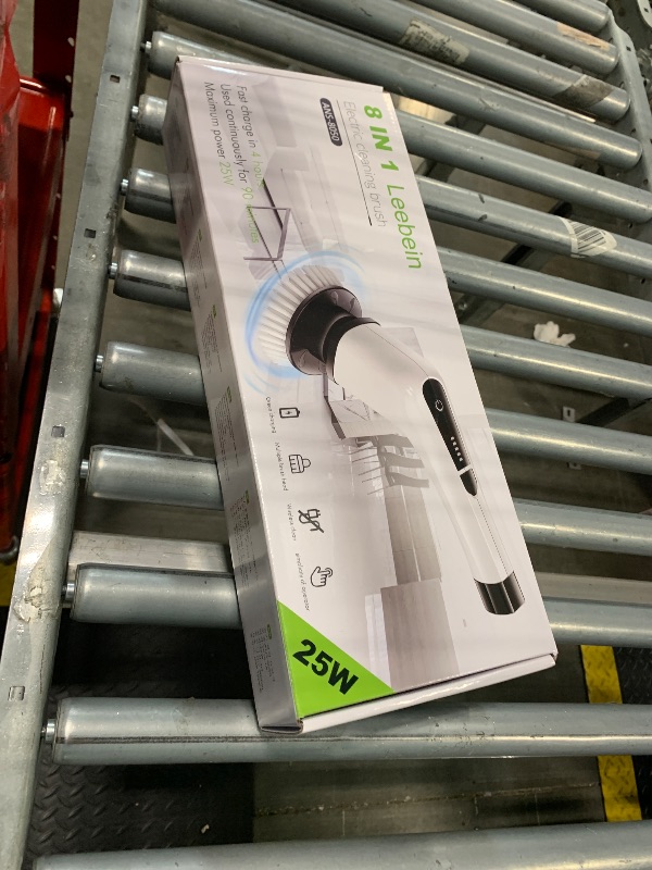 Photo 1 of *Missing Parts - Check clerk notes*
Leebein Electric Spin Scrubber, Cordless Cleaning Brush with 8 Replaceable Brush Heads, Tub and Floor Tile 360 Power Scrubber Dual Speed with Adjustable & Detachable Handle for Bathroom Kitchen CarLPNPMAY4433276