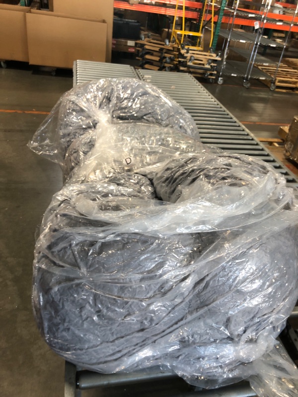 Photo 1 of ** SIMILAR ** MAXYOYO Modular Sectional Couch with -Shape Chaise, Modern Boneless Couch for Living Room, Sofa in A Box, Faux Fur Sofa Sleeper with Deep Seat, No Assembly Required, Grey