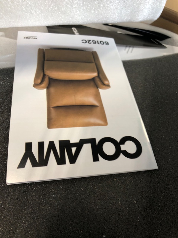 Photo 1 of *PARTIAL SET - Box 1 of 2*
COLAMY Swivel Rocking Recliner Glider Chair, Leather Reclining Rocker Chair with Footrest for Living Room, Nursery, Office, Bedroom, Wide Seat Cushion and Metal Base-Chocolate