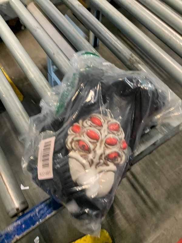 Photo 1 of [ Up and Down ] 31" Giant Spider Sound & Touch Activated Halloween Hanging Decorations with Spider Egg Light Up Red Eyes Creepy Sound Battery Operated for Porch Yard Gardens Party Haunted House Decor