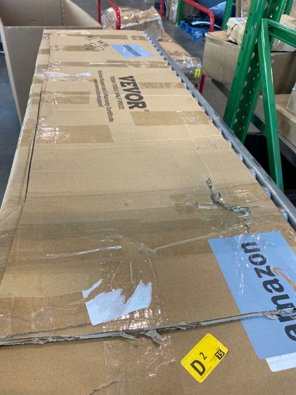 Photo 1 of ***SELLING FOR PARTS*** VEVOR 4 Bow Boat Bimini Tops, 600D Polyester Canopy with Aluminum Alloy Frame, Waterproof & Sun Shade Boat Awning Canopy with Storage Bag, 2 Support Poles, 4 Straps, 8'Lx(91"-96") Wx54 H, Light Grey