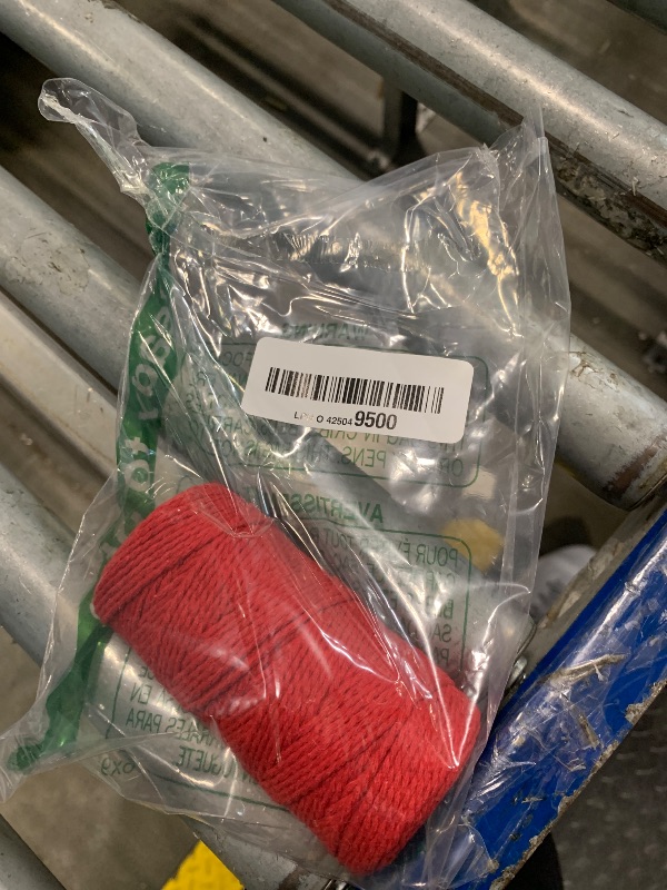 Photo 1 of (109 Yards/1.5mm/35 Colors Optional) Macrame Cord Craft Macramé Cotton Baker Twine Craft Making Knitting Cord Rope DIY Wedding Decor Supply Christmas Wrapping String Rope (Red&1.5mm)