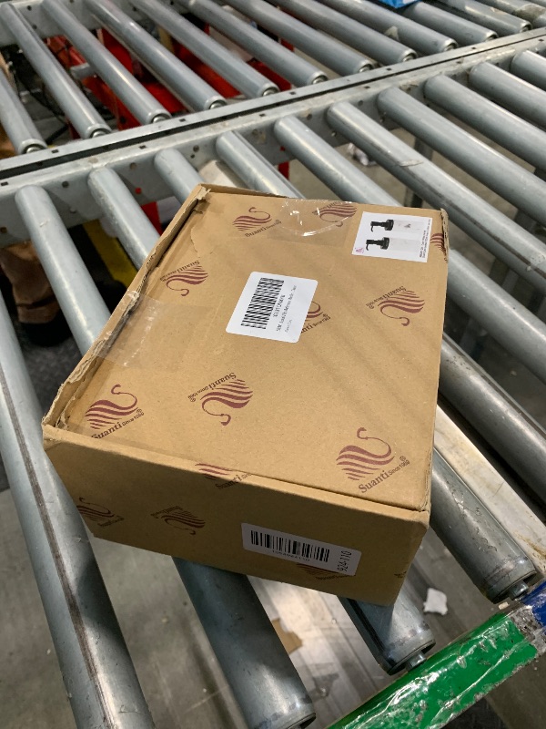 Photo 1 of *Minor Damaged*
Suanti 2 Pcs Bathroom Marble Soap Dispenser Set-Marble Wide Open, Refillable Liquid Circular Marble Decorative Soap Dispenser for Bathroom Countertop & Kitchen Home Decor, White