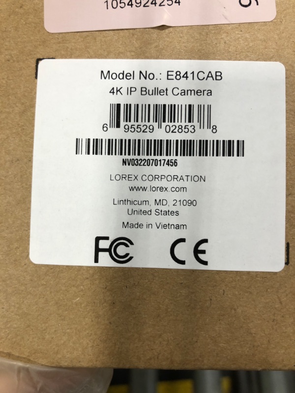 Photo 1 of ** BRAND NEW ITEM** Lorex 4K Metal Bullet Camera – PoE Wired Home Security Add-On Camera - Motion Detection, Color Night Vision, Long Range IR, Weatherproof, Ultra HD Indoor & Outdoor Surveillance Black