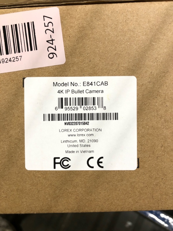 Photo 1 of ** BRAND NEW ITEM** Lorex 4K Metal Bullet Camera – PoE Wired Home Security Add-On Camera - Motion Detection, Color Night Vision, Long Range IR, Weatherproof, Ultra HD Indoor & Outdoor Surveillance Black