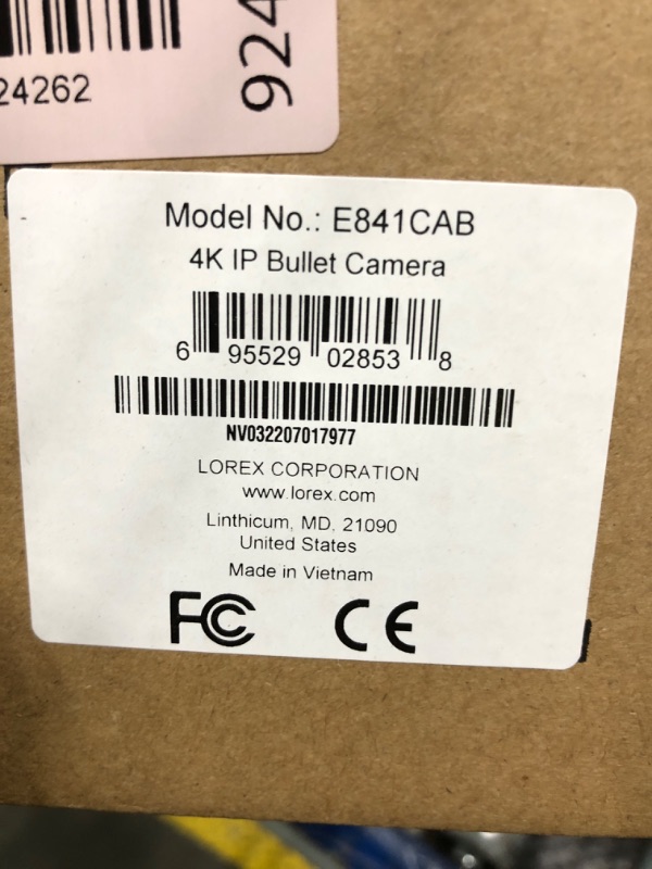 Photo 1 of ** BRAND NEW ITEM** Lorex 4K Metal Bullet Camera – PoE Wired Home Security Add-On Camera - Motion Detection, Color Night Vision, Long Range IR, Weatherproof, Ultra HD Indoor & Outdoor Surveillance Black