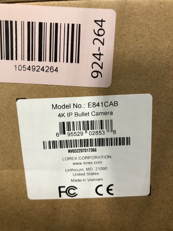 Photo 1 of ** BRAND NEW ITEM** Lorex 4K Metal Bullet Camera – PoE Wired Home Security Add-On Camera - Motion Detection, Color Night Vision, Long Range IR, Weatherproof, Ultra HD Indoor & Outdoor Surveillance Black