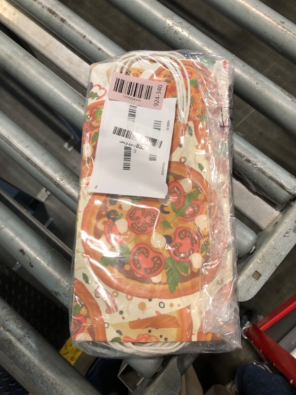 Photo 1 of ** MISSING** Motiskyy 24 Pcs Pizza Party Favors Paper Gift Bags Halloween Candy Goodie Bags for Birthday Pizza Party Supplies, Italian Food Theme Decorations, 4 Styles