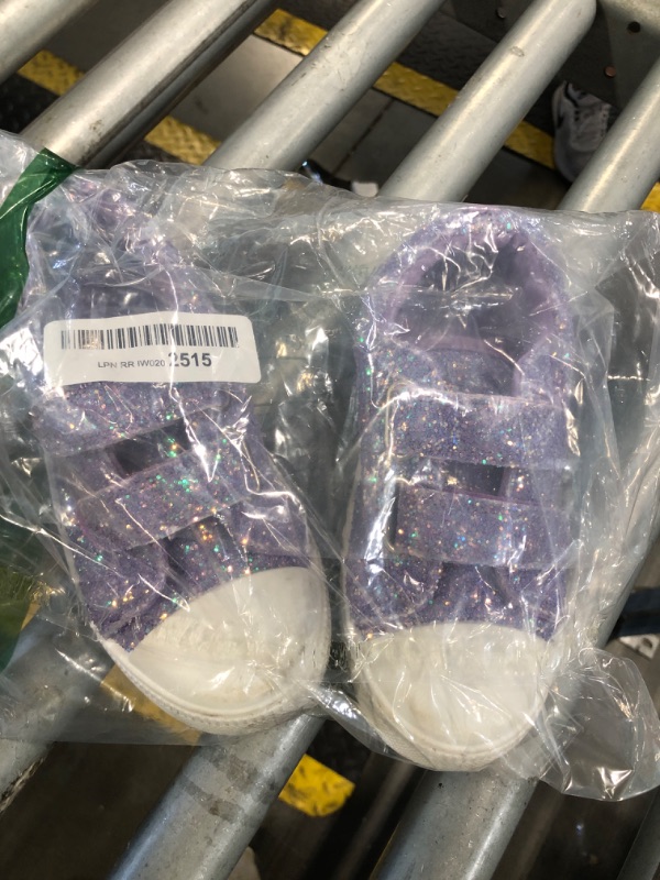 Photo 1 of ** VERY USED / DIRTY**  K KomForme Sneakers for Boys and Girls,Toddler Kids Soft Walking Shoes Purple Glitter SIZE 11