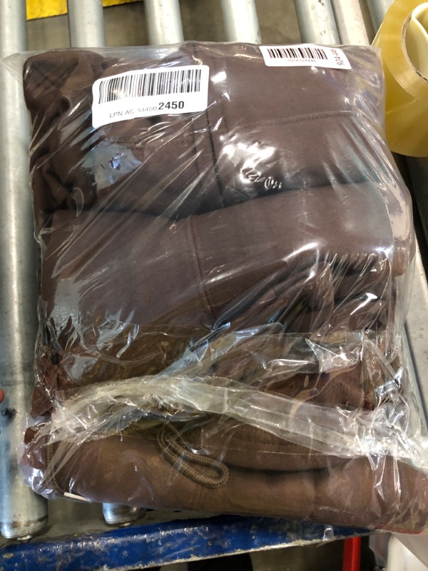 Photo 1 of ** TWO PIECES / USED** Aleumdr Tracksuit for Women Full Zip Hoodie 2 Piece Outfits Sweatshirt And Sweatpant Oversized Lounge Jogging SuitPocketsWinter Dark Brown Small