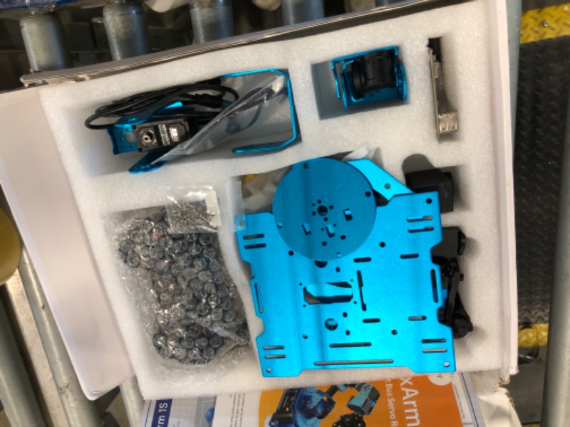 Photo 1 of ** USED** Robotic Arm for Arduino Coding Programming 6DOF Hiwonder-xArm1S STEM Educational Building Robot Arm Kits, 6 AXIS Full Metal Robotic Arm Wireless Controller/PC/App/Mouse Control Learning Robot