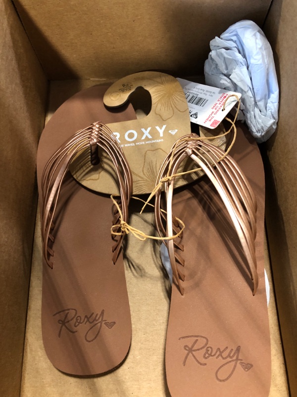 Photo 1 of ** BRAND NEW ITEM** Roxy Women's Jasmine Sandal, Brown Overflow, 9
