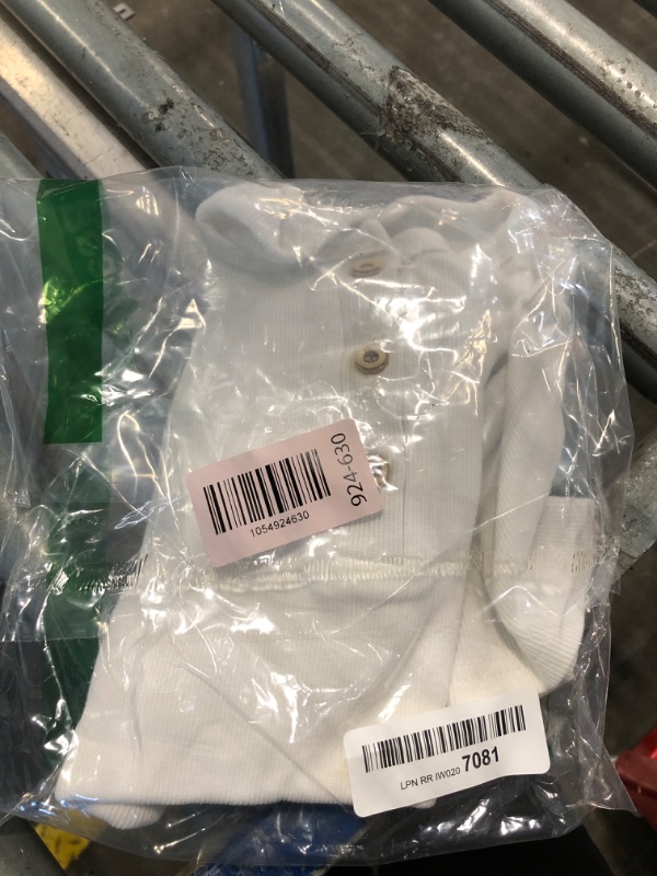 Photo 1 of ** USED** Ohrwurm Toddler Henley Shirt Ribbed Cotton Top for Boys Girls Soft Breathable Short Sleeve T-Shirt with Button White 5t