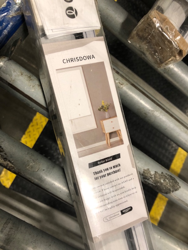 Photo 1 of ** USED** ChrisDowa Cordless Free-Stop100% Blackout Blinds for Windows, Roller Windows Shades with Thermal Insulated, UV Protection Fabric for Living Room, Office and Home. Easy to Install.Grey,58" W X 72" H