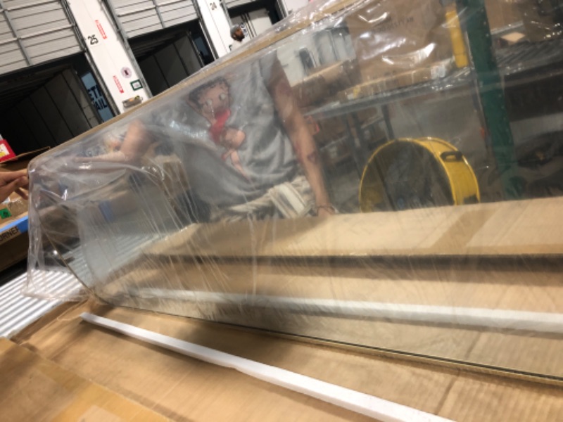 Photo 1 of ** BRAND NEW ITEM ** OLIXIS Arched Full Length Mirror 59"x16" for Bedroom, Full Body Mirror with Stand, Hanging or Leaning for Wall, Aluminum Alloy Thin Frame Floor Standing for Living Room, Tall, Gold