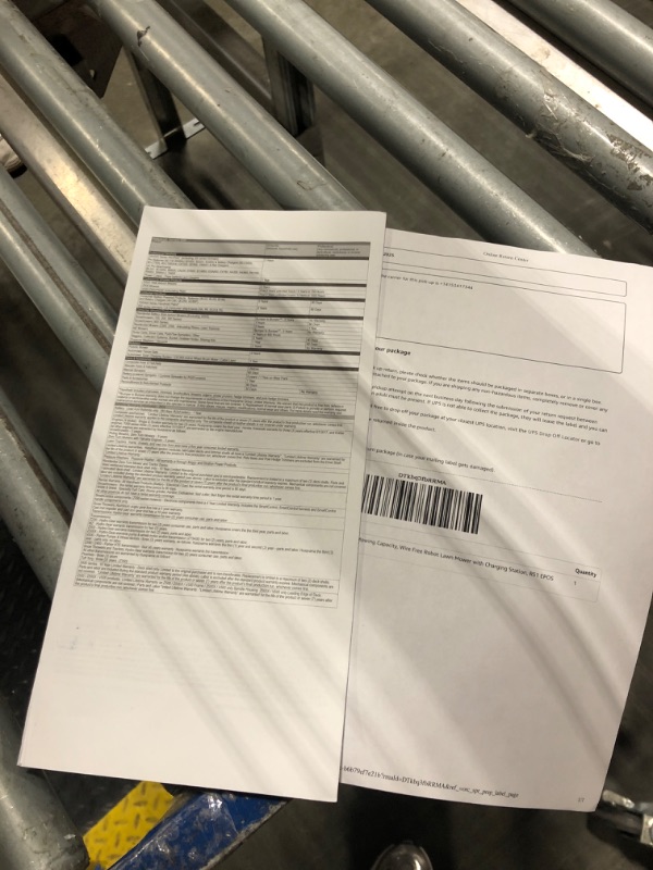 Photo 1 of ** BRAND NEW ITEM / UNTESTED ** Husqvarna 410iQ Automower Robotic Mower, 0.5 Acre Mowing Capacity, Wire Free Robot Lawn Mower with Charging Station, RS1 EPOS Reference Station and Replacement Blades, 970727401