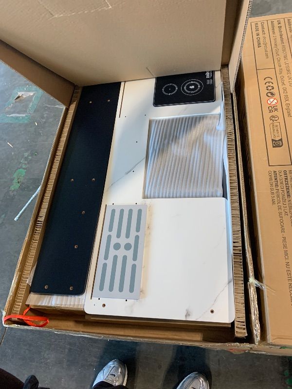 Photo 1 of ** NEW/ MANUAL INCLUDED **ROBUD Wooden Play Kitchen Set for Kids, Pretend Toy Kitchen with Ice Maker, Coffee Machine, Oven, Microwave, Cabinet, Utensils, Ideal Gift for Boys and Girls Ages 3+, Black