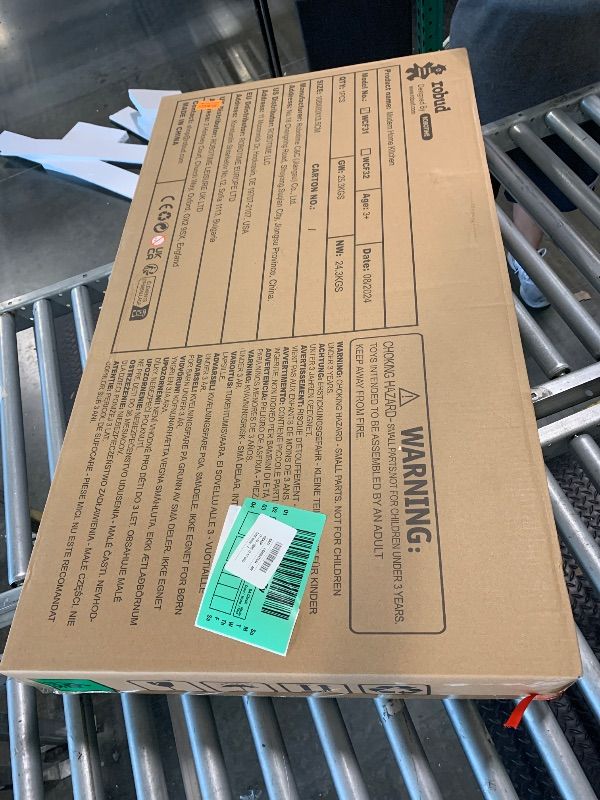 Photo 1 of ** NEW/ MANUAL INCLUDED **ROBUD Wooden Play Kitchen Set for Kids, Pretend Toy Kitchen with Ice Maker, Coffee Machine, Oven, Microwave, Cabinet, Utensils, Ideal Gift for Boys and Girls Ages 3+, Black